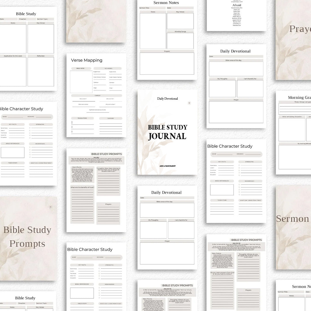 Bible Study Journal - Digital Download