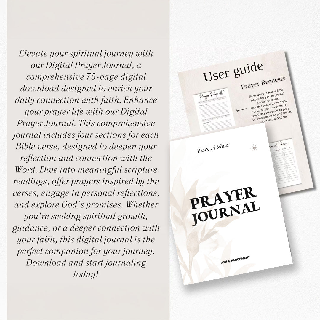 Prayer Journal - Digital Download