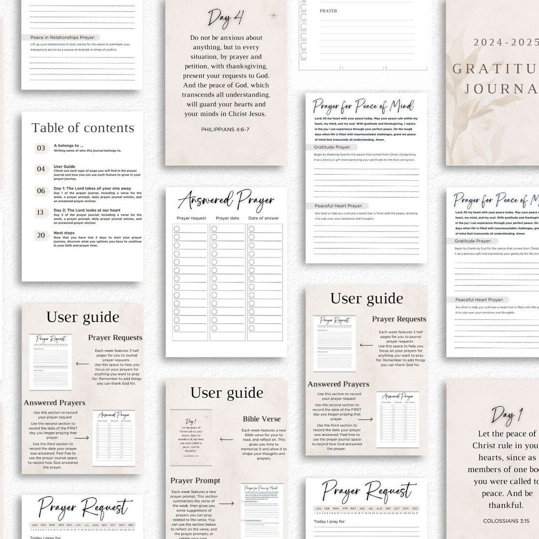 Prayer Journal - Digital Download