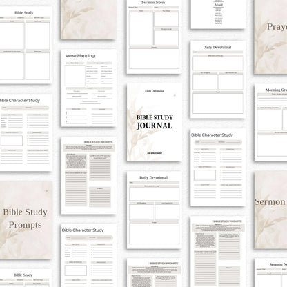 Bible Study Journal - Digital Download