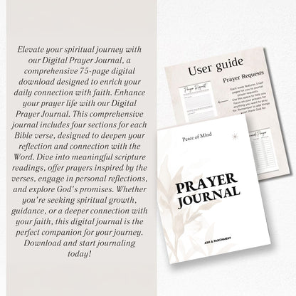 Prayer Journal - Digital Download